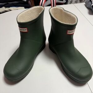 Hunter Green Play Ankle insulated Rain Boots